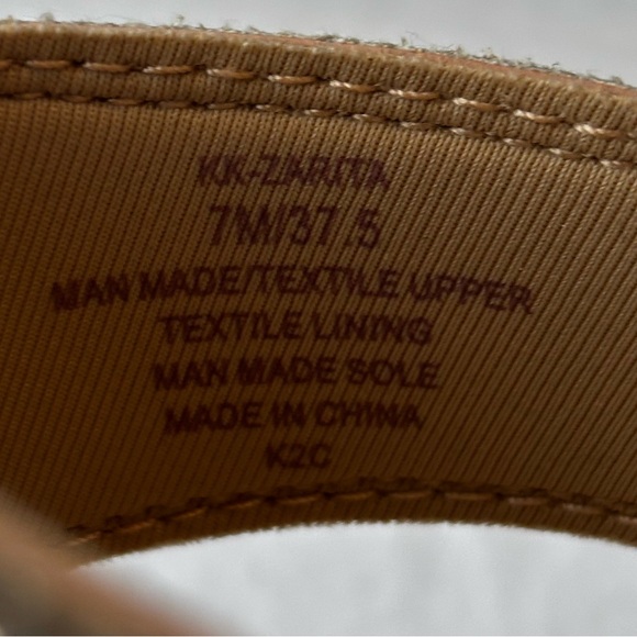 NWOT Kelly & Katie Rhinestone Wedge Sandals 7 Medium Holiday Glam - Picture 5 of 10